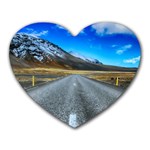 Road Mountain Landscape Travel Heart Mousepads Front