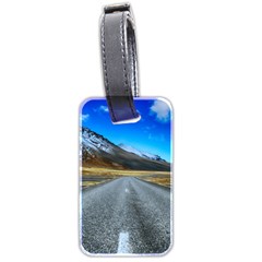 Road Mountain Landscape Travel Luggage Tags (two Sides)