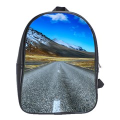 Road Mountain Landscape Travel School Bag (xl) by Celenk