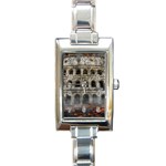 Colosseum Italy Landmark Coliseum Rectangle Italian Charm Watch Front