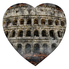 Colosseum Italy Landmark Coliseum Jigsaw Puzzle (heart) by Celenk