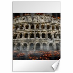 Colosseum Italy Landmark Coliseum Canvas 12  x 18  