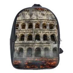 Colosseum Italy Landmark Coliseum School Bag (Large)