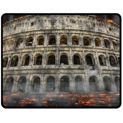 Colosseum Italy Landmark Coliseum Fleece Blanket (Medium) 