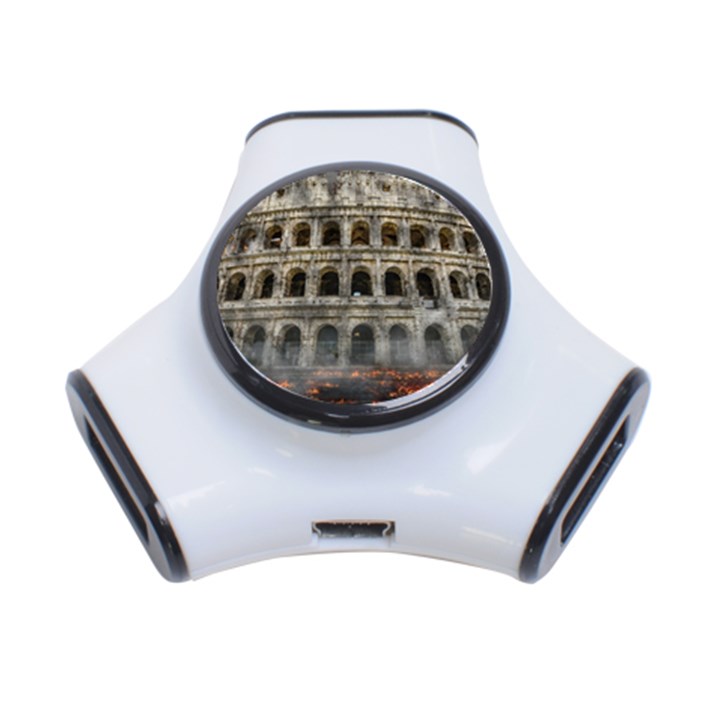 Colosseum Italy Landmark Coliseum 3-Port USB Hub