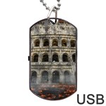 Colosseum Italy Landmark Coliseum Dog Tag USB Flash (Two Sides) Front