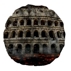 Colosseum Italy Landmark Coliseum Large 18  Premium Flano Round Cushions