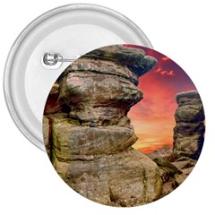 Rocks Landscape Sky Sunset Nature 3  Buttons by Celenk