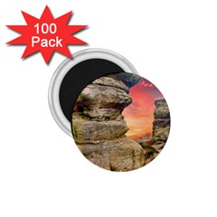 Rocks Landscape Sky Sunset Nature 1 75  Magnets (100 Pack)  by Celenk