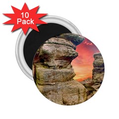 Rocks Landscape Sky Sunset Nature 2 25  Magnets (10 Pack)  by Celenk