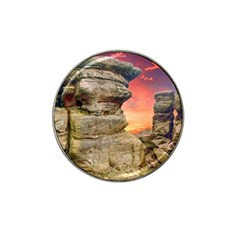 Rocks Landscape Sky Sunset Nature Hat Clip Ball Marker by Celenk