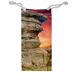 Rocks Landscape Sky Sunset Nature Jewelry Bag by Celenk