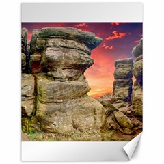 Rocks Landscape Sky Sunset Nature Canvas 12  X 16   by Celenk