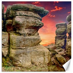 Rocks Landscape Sky Sunset Nature Canvas 20  X 20   by Celenk