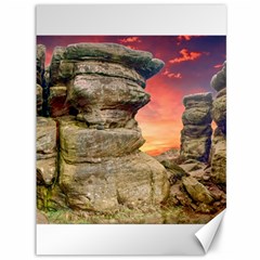 Rocks Landscape Sky Sunset Nature Canvas 36  X 48   by Celenk