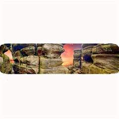 Rocks Landscape Sky Sunset Nature Large Bar Mats by Celenk