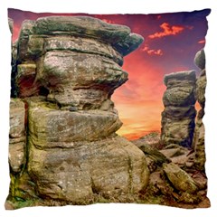 Rocks Landscape Sky Sunset Nature Standard Flano Cushion Case (one Side)