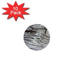 Wood Knot Fabric Texture Pattern Rough 1  Mini Buttons (10 pack)  Front