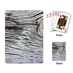 Wood Knot Fabric Texture Pattern Rough Playing Card