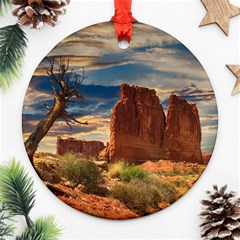 Bryce Canyon Usa Canyon Bryce Round Ornament (two Sides) by Celenk