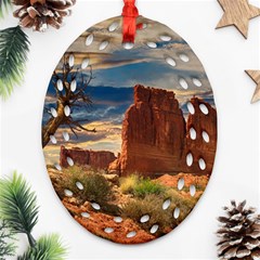 Bryce Canyon Usa Canyon Bryce Ornament (oval Filigree) by Celenk