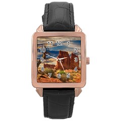 Bryce Canyon Usa Canyon Bryce Rose Gold Leather Watch  by Celenk