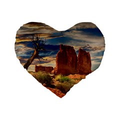 Bryce Canyon Usa Canyon Bryce Standard 16  Premium Flano Heart Shape Cushions