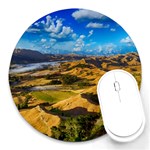 Hills Countryside Landscape Rural Round Mousepads Front