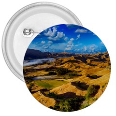 Hills Countryside Landscape Rural 3  Buttons by Celenk