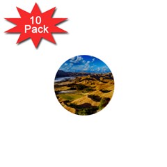 Hills Countryside Landscape Rural 1  Mini Buttons (10 Pack)  by Celenk