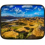 Hills Countryside Landscape Rural Double Sided Fleece Blanket (Mini)  35 x27  Blanket Front