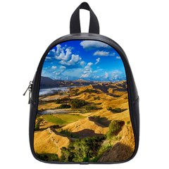 Hills Countryside Landscape Rural School Bag (small) by Celenk