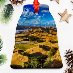 Hills Countryside Landscape Rural Bell Ornament (two Sides) by Celenk