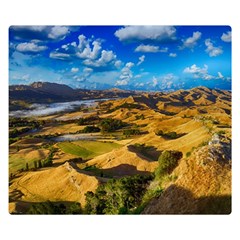 Hills Countryside Landscape Rural Double Sided Flano Blanket (small) 