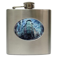 Storm Weather Thunderstorm Nature Hip Flask (6 Oz) by Celenk