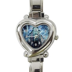 Storm Weather Thunderstorm Nature Heart Italian Charm Watch by Celenk