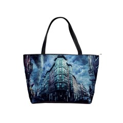 Storm Weather Thunderstorm Nature Shoulder Handbags by Celenk