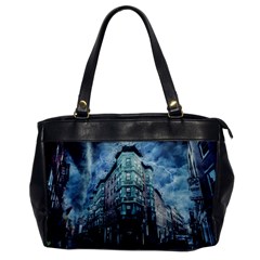 Storm Weather Thunderstorm Nature Office Handbags by Celenk