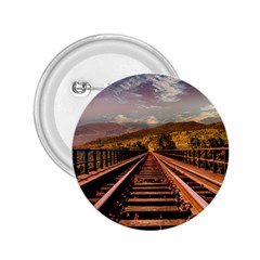 Railway Track Travel Railroad 2 25  Buttons by Celenk