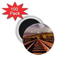 Railway Track Travel Railroad 1 75  Magnets (100 Pack)  by Celenk