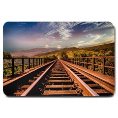 Railway Track Travel Railroad Large Doormat 