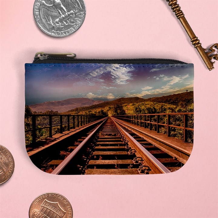 Railway Track Travel Railroad Mini Coin Purses