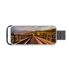 Railway Track Travel Railroad Portable Usb Flash (one Side) by Celenk