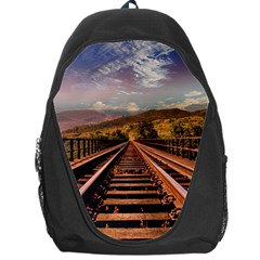 Railway Track Travel Railroad Backpack Bag by Celenk