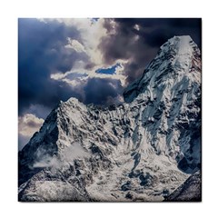 Mountain Snow Winter Landscape Tile Coasters