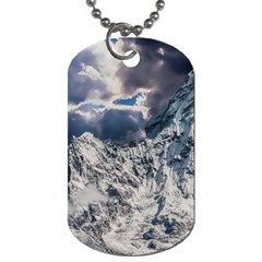 Mountain Snow Winter Landscape Dog Tag (one Side)