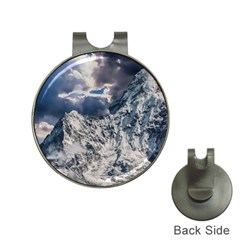 Mountain Snow Winter Landscape Hat Clips With Golf Markers