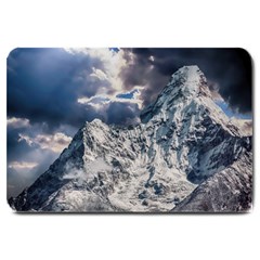 Mountain Snow Winter Landscape Large Doormat  by Celenk