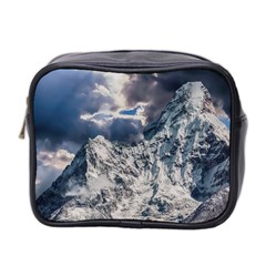 Mountain Snow Winter Landscape Mini Toiletries Bag 2-side by Celenk