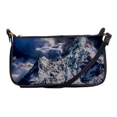 Mountain Snow Winter Landscape Shoulder Clutch Bags by Celenk